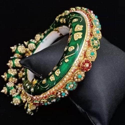 Ishhaara Mughal Meena Openable Kada Pair