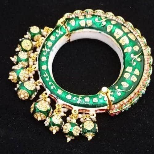 Ishhaara Mughal Meena Openable Kada Pair
