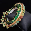 Ishhaara Mughal Meena Openable Kada Pair