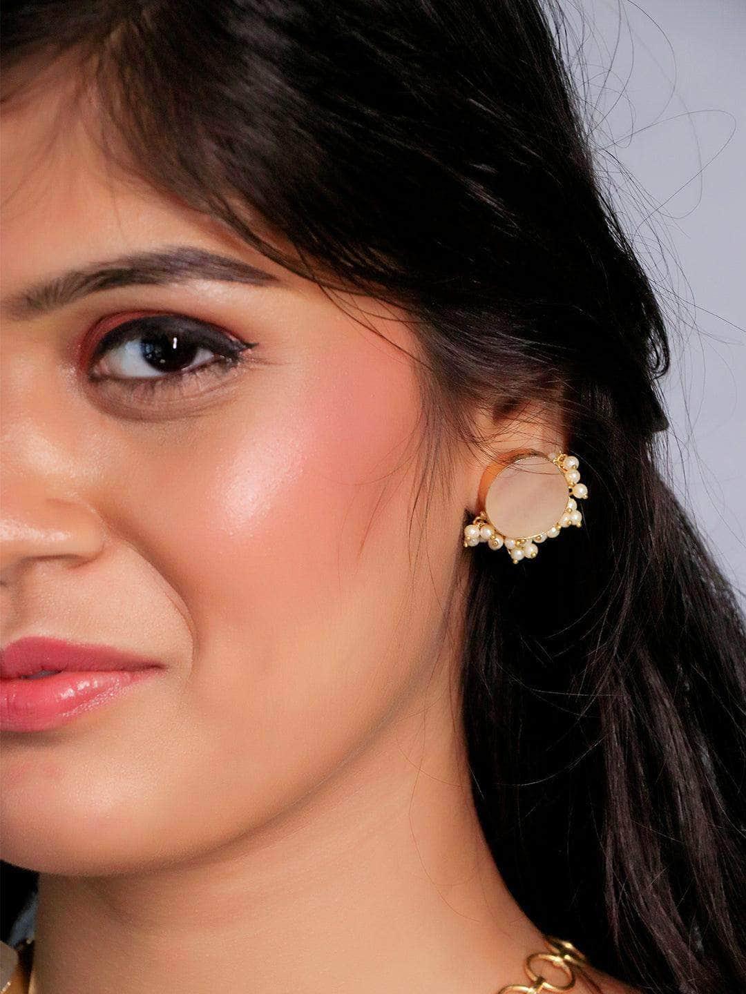 Ishhaara Multi Color Druze Necklace Set Multi Color