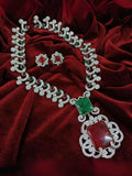 Ishhaara Multi Color Neeta Ambani Inspired Emerald Necklace