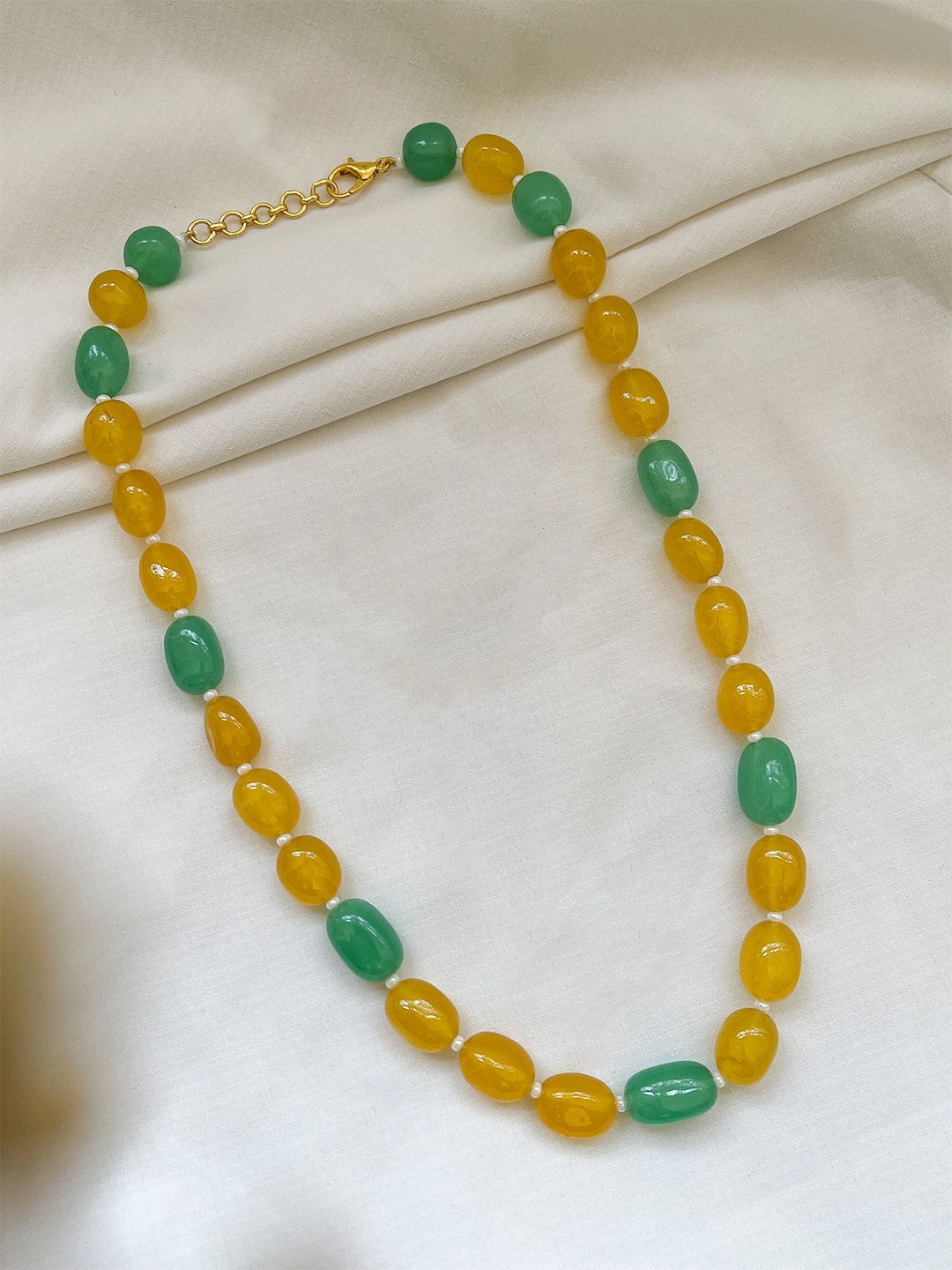 Ishhaara Multi Color Pearls Stone And Embellished Necklace