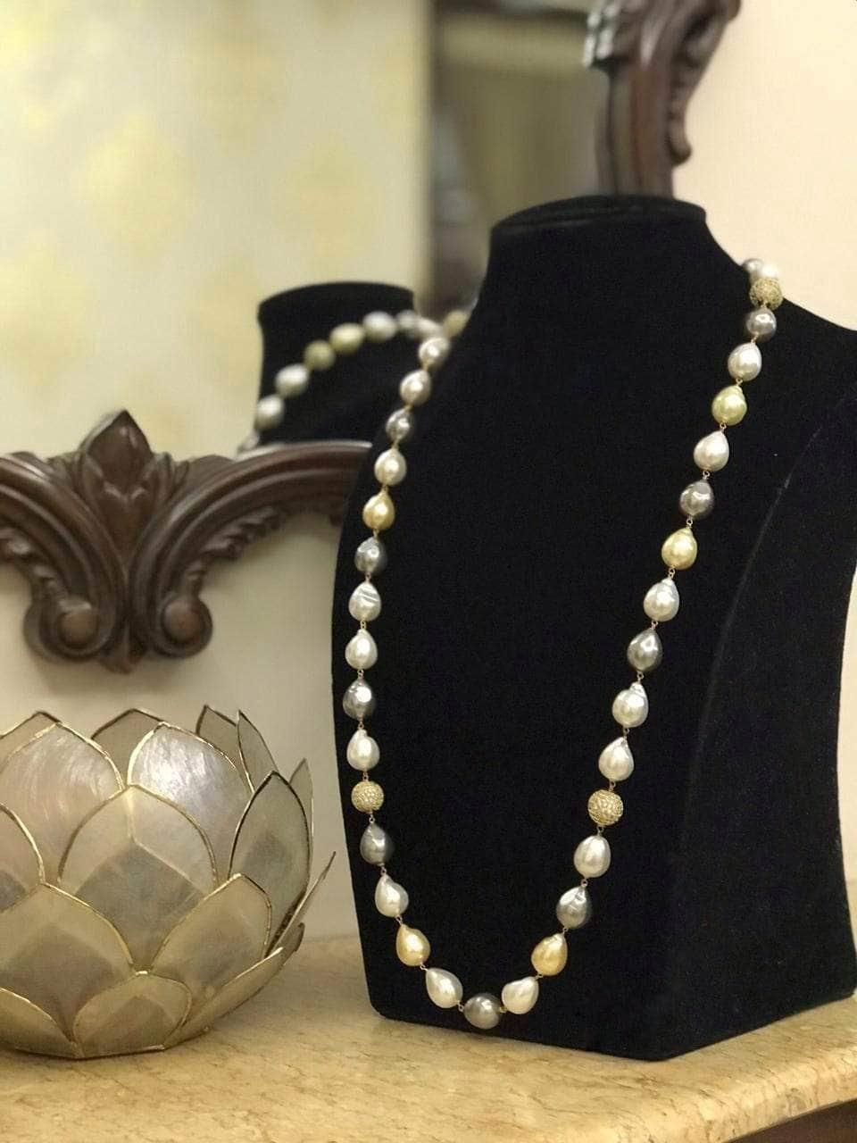 Ishhaara Multi Colour Pearl Necklace