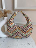 Ishhaara Multicolor Moon Bags In Designer Fabric