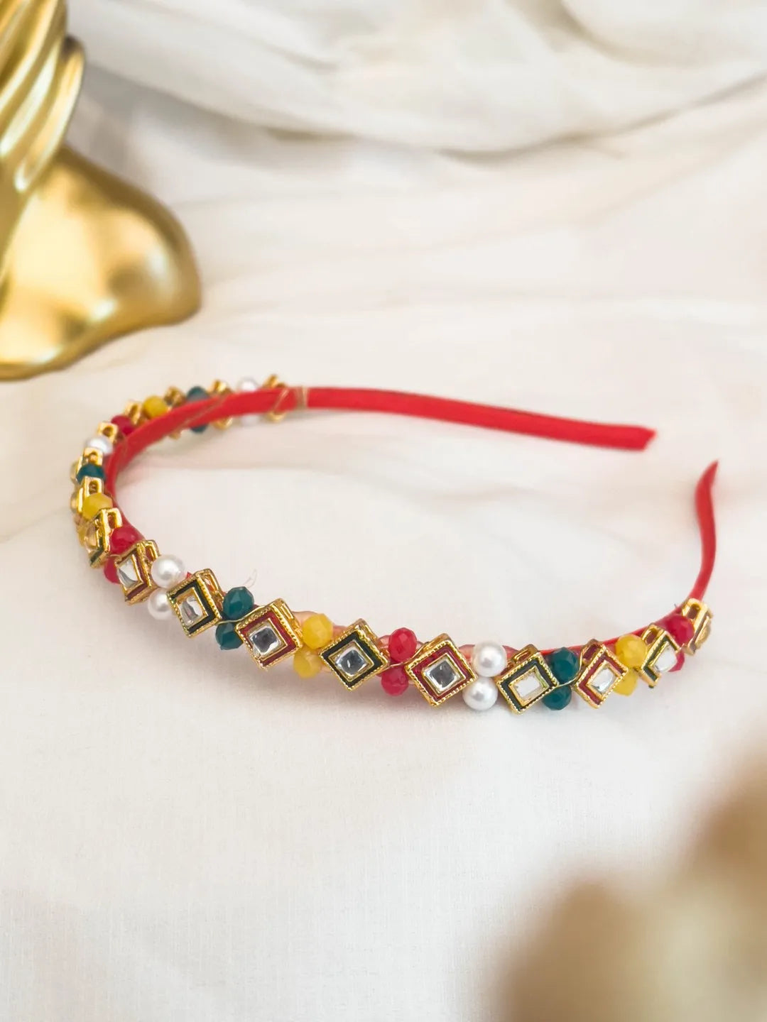 Multicolor Stone Studded Hairband