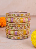 Ishhaara Multicolored Stone Studded Rajwadi Bridal Chooda