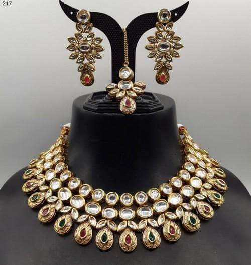 Ishhaara Antique Drop Choker Set