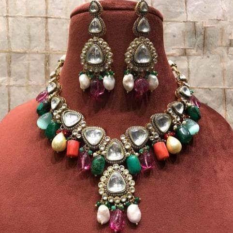 Ishhaara Polki Kundan Pendant Necklace