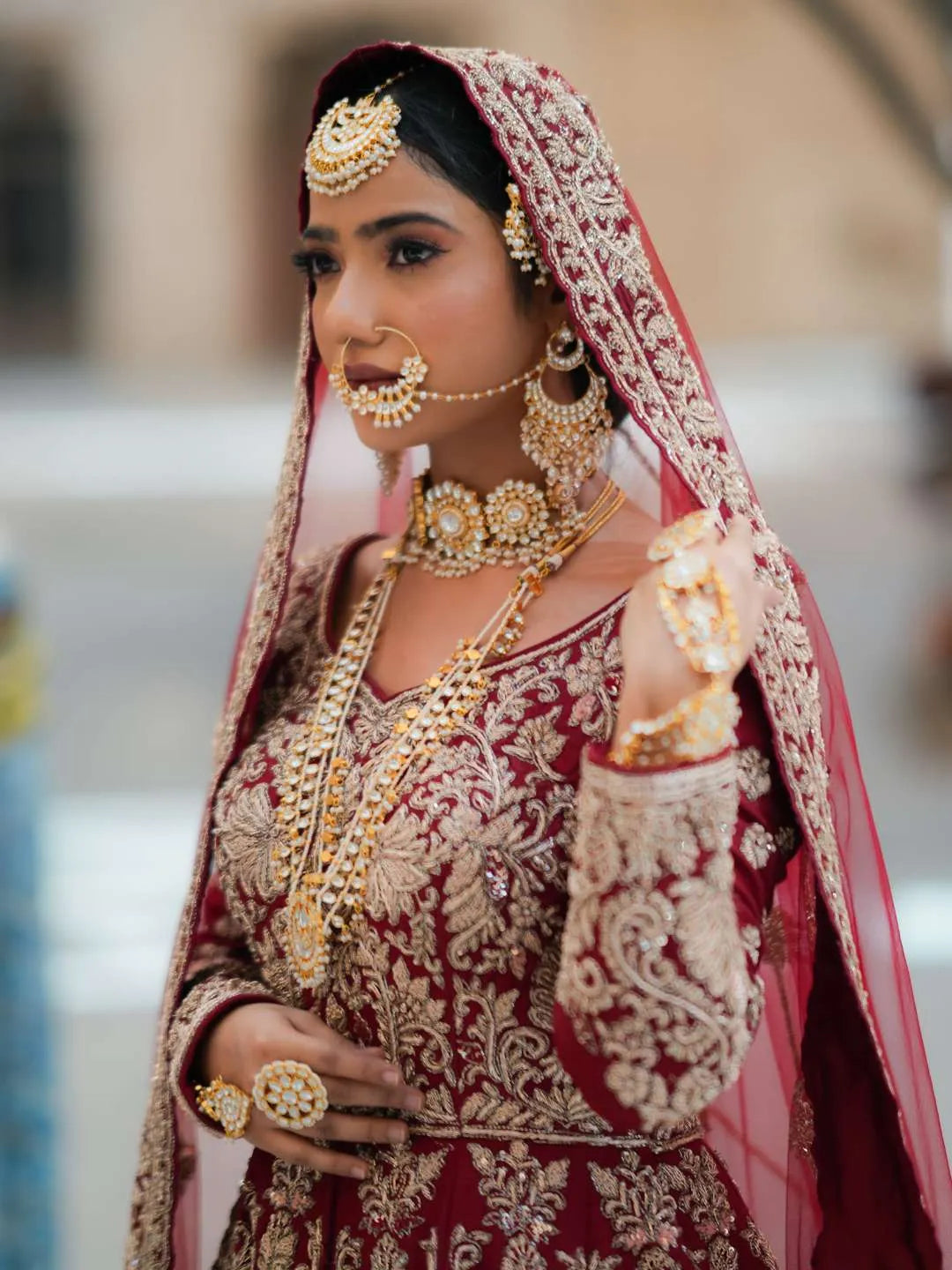 Ishhaara Muskan Sharma In Heerandi Full Bridal Jwellery
