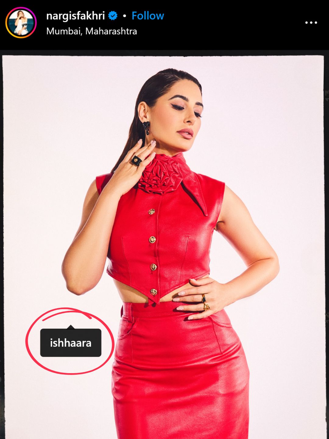 Ishhaara Nargis Fakhri In Square Resin Ring