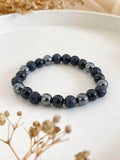 Ishhaara Haematite Lava Black Onyx Bracelet