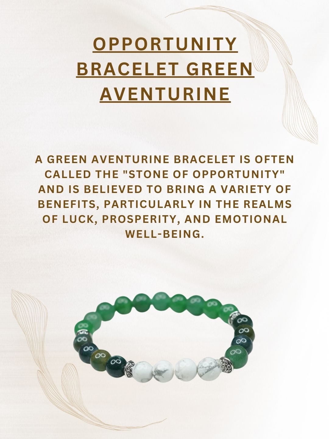 Ishhaara Opportunity Bracelet Green Aventurine