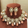 Ishhaara Polki Kundan Set Natural Stone