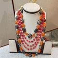 Ishhaara Semi Precious Layered Necklace Set