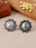 Ishhaara Oxidised Armour Stud Earrings
