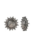Ishhaara Oxidised Armour Stud Earrings