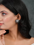 Ishhaara Oxidised Armour Stud Earrings