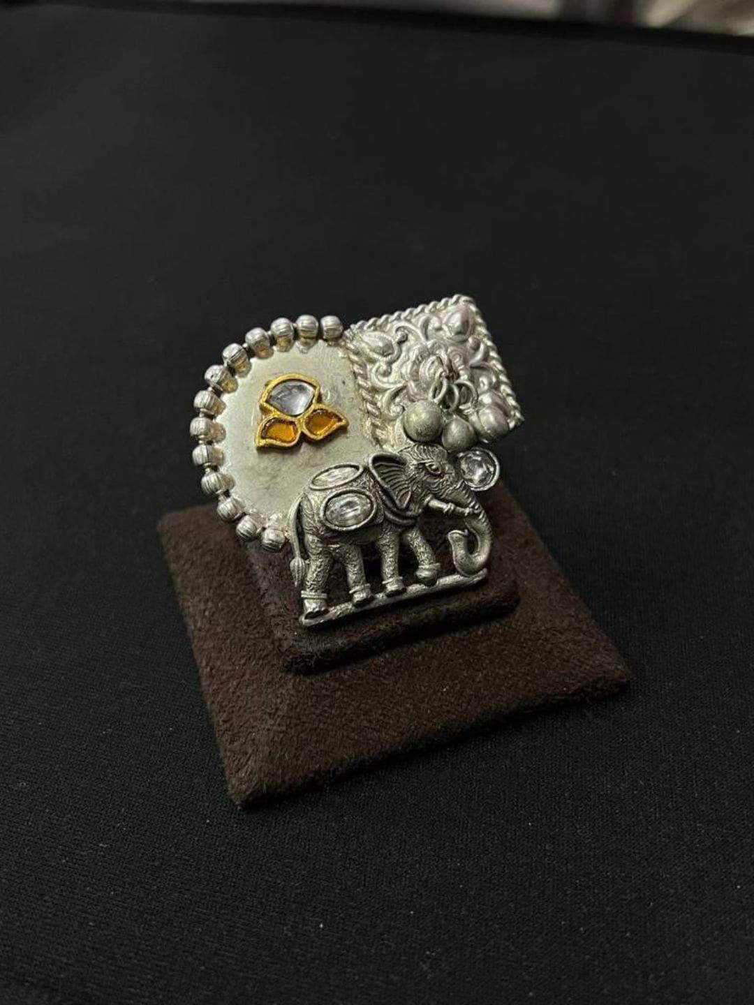 Fashion accessorize elephant ring