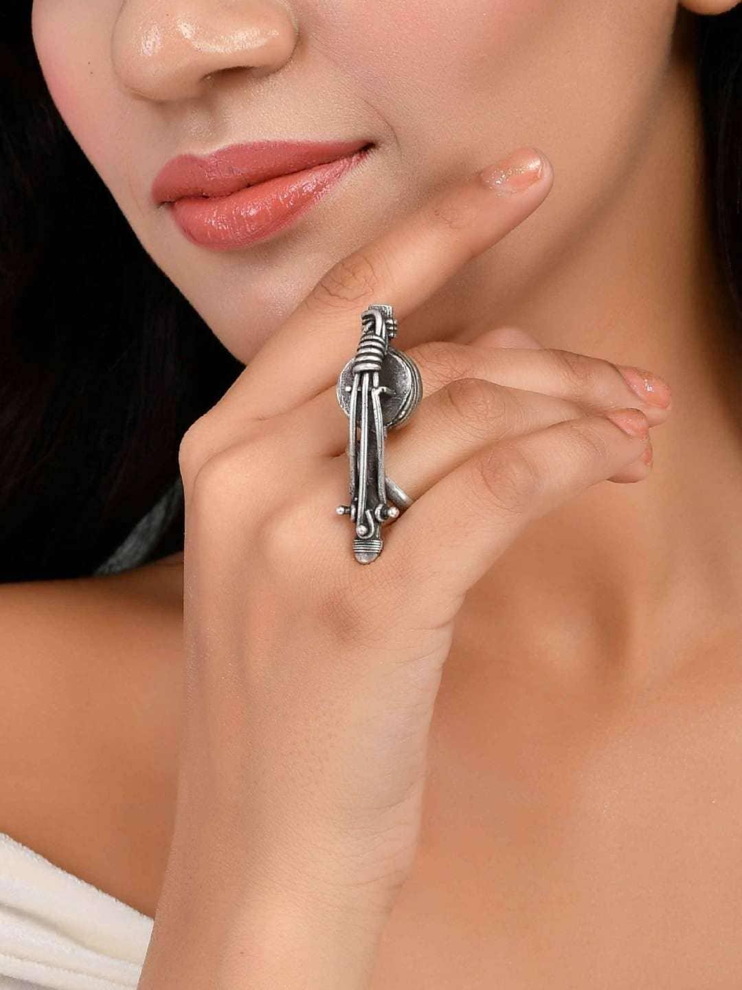 Ishhaara Oxidised Sangeet Veena Ring