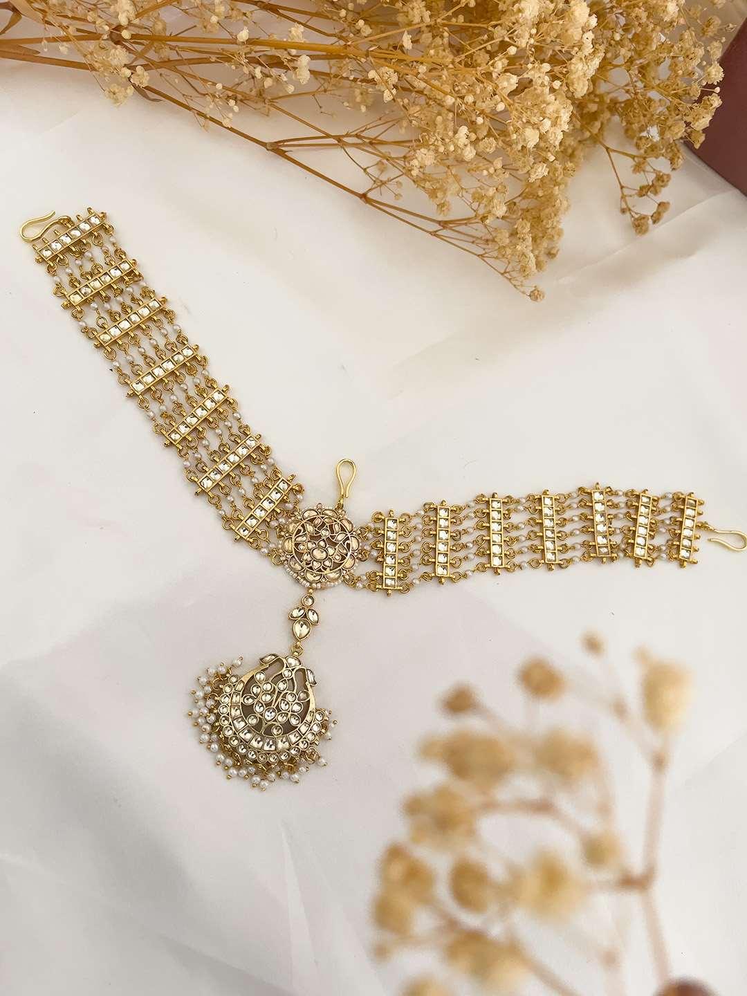Pachi Kundan Bridal Sheeshphool