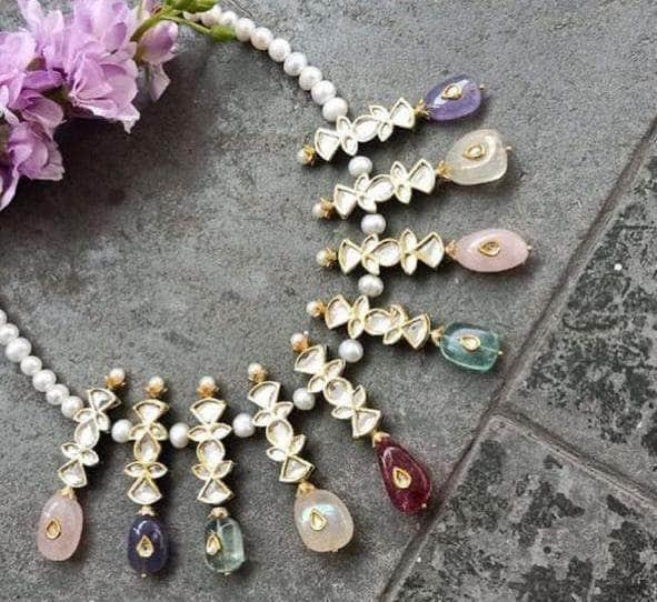 Ishhaara Pastel Long Drop Necklace