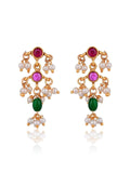 Ishhaara Pearl And Kemp Necklace With Earrings