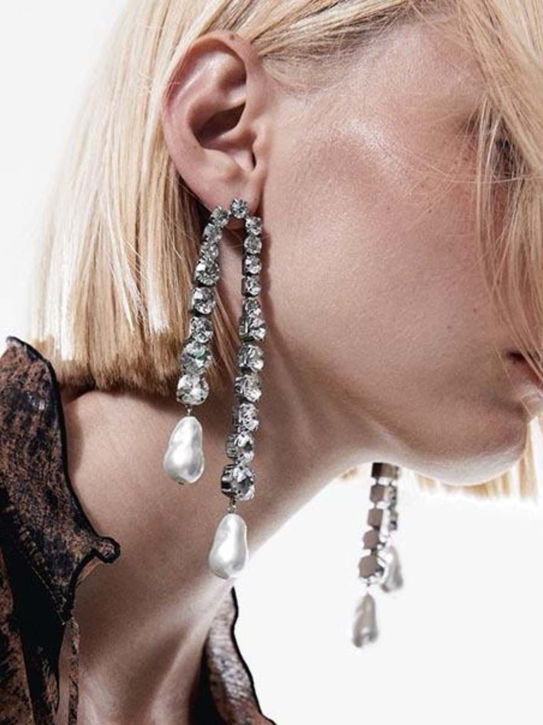 Ishhaara Pearl Stone Earring