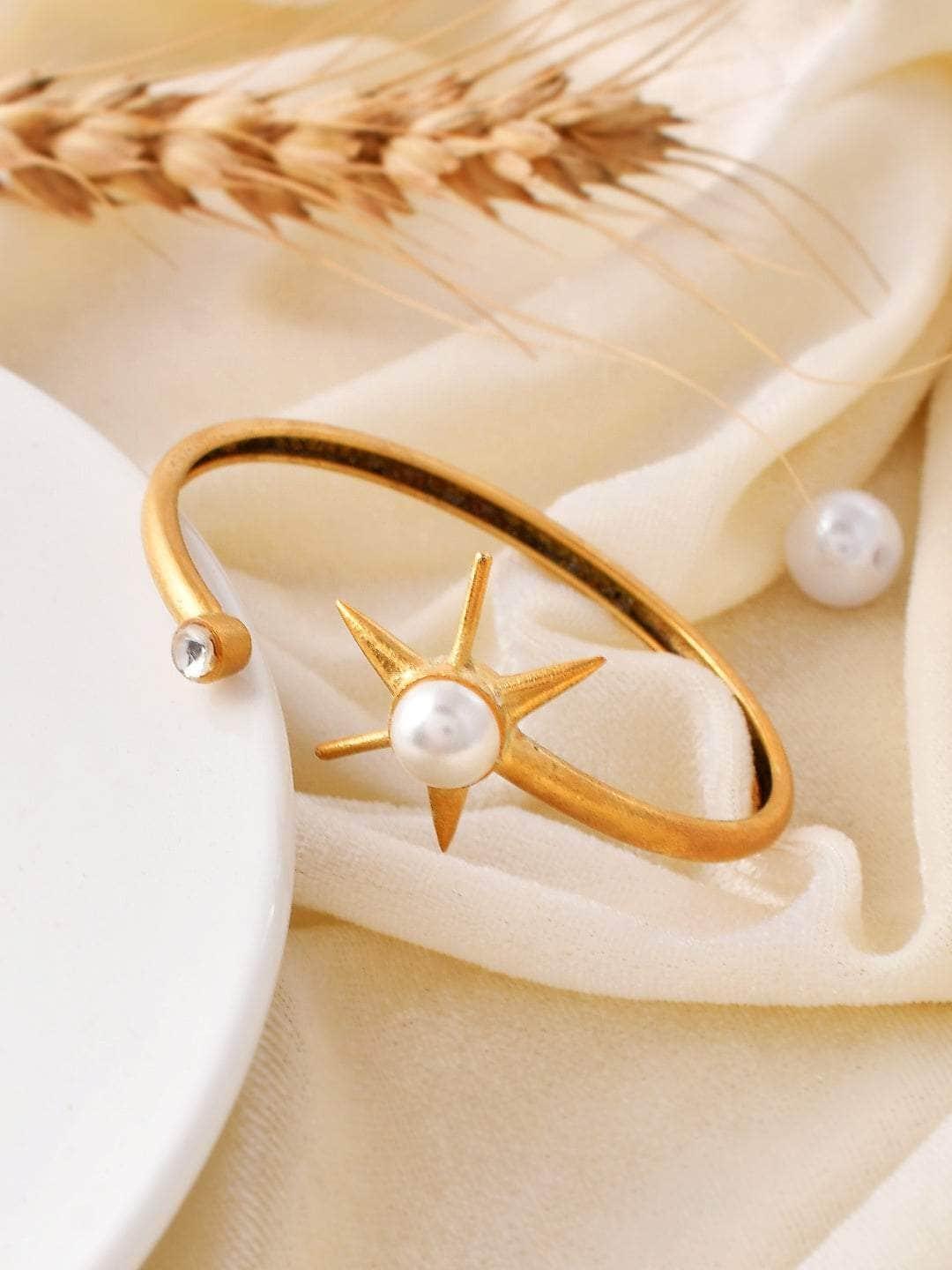 Ishhaara Pearl Sunflower Bracelet