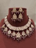 Ishhaara 3 Patch Moti Necklace Set