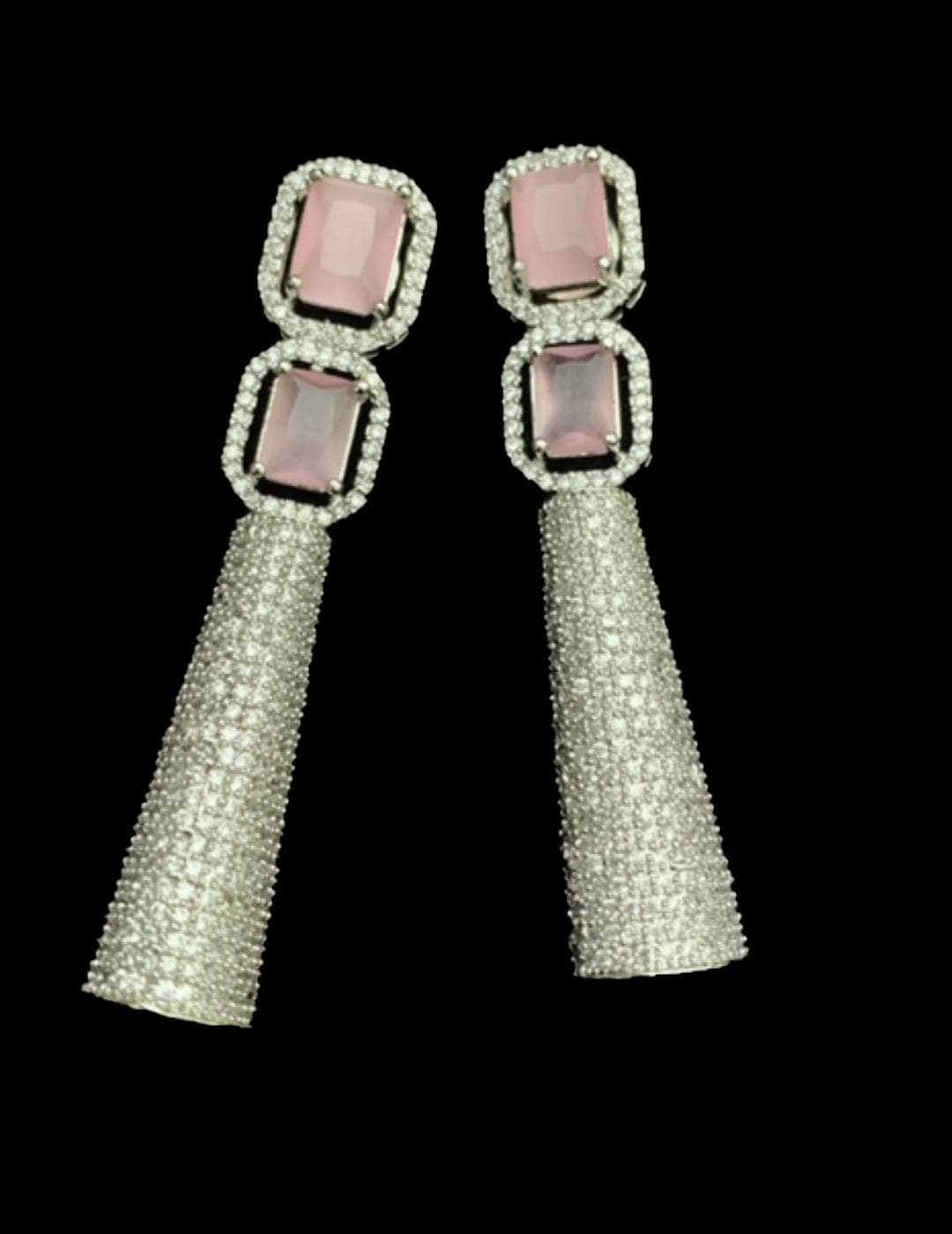 Ishhaara Crystal Long Tail Earrings