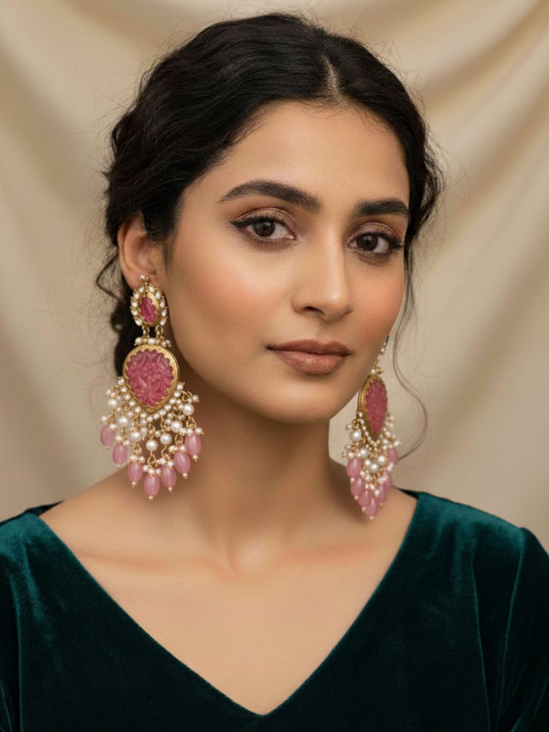 Buy Cutwork Chandbali Earrings Online Ishhaara