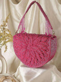 Ishhaara Designer Leaf Design Flap Clutch