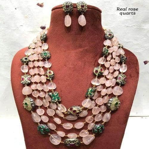 Ishhaara Semi Precious Layered Necklace Set