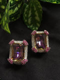 Ishhaara Vintage Amethyst Cocktail Earring
