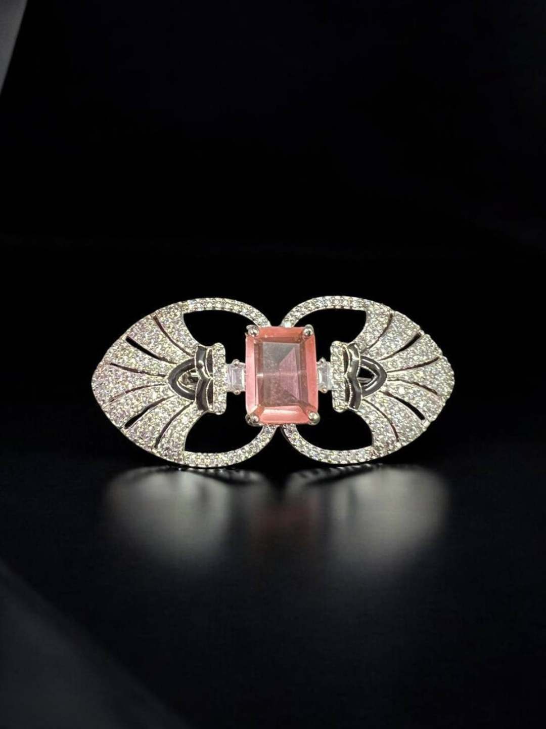 Ishhaara Pink Vintage Groom Brooch