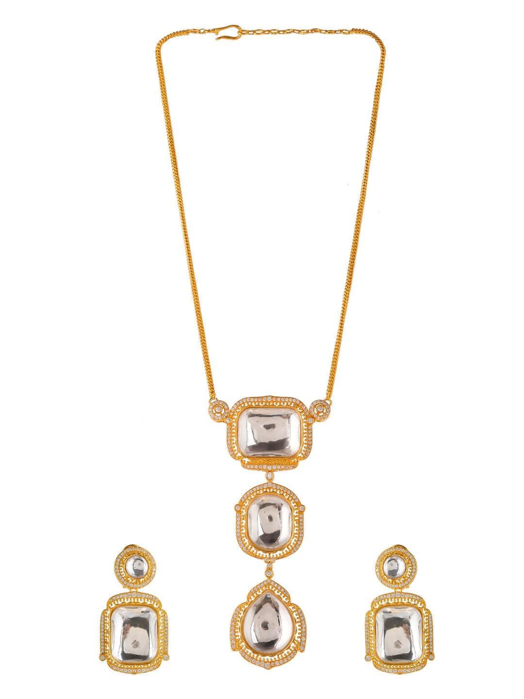 Ishhaara Polki Chunkey Pendant Necklace Set