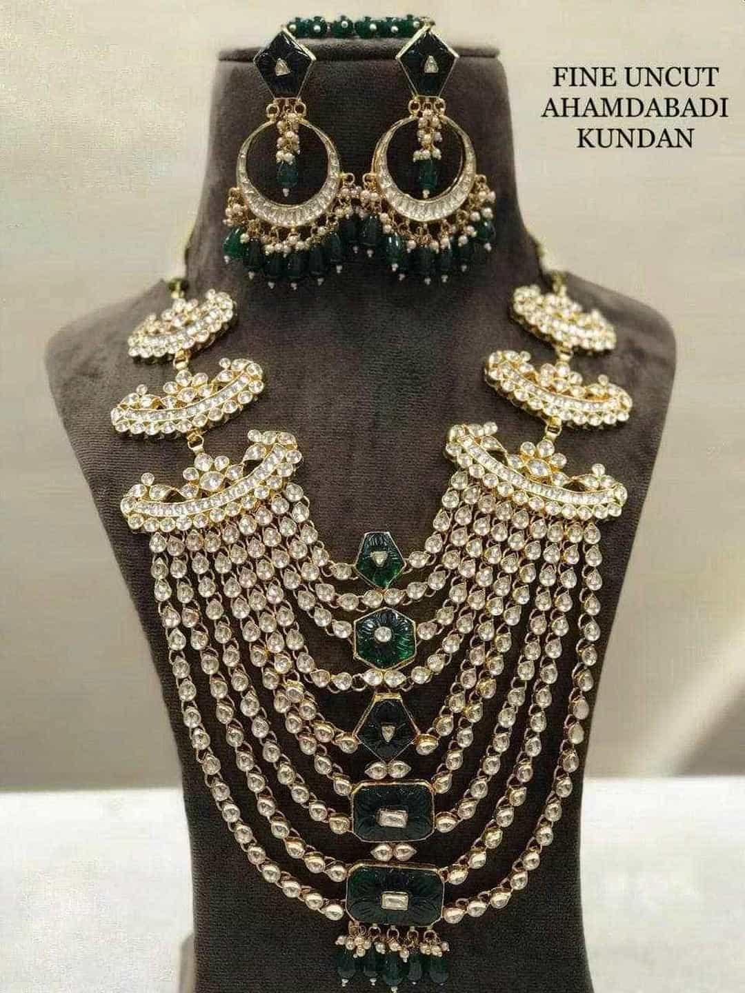Ishhaara Polki Rani Haar With Teeka