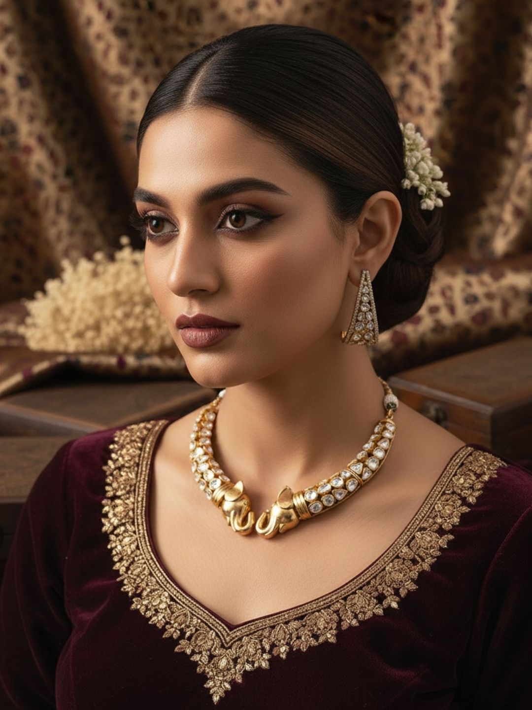 Ishhaara Premium Elephant Necklace