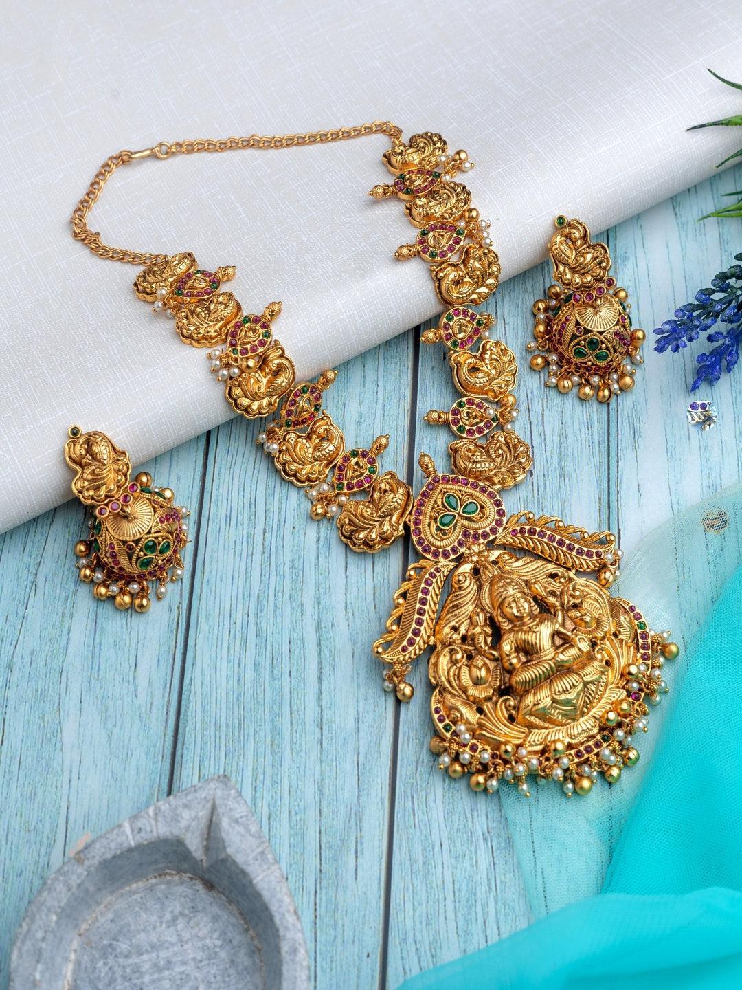 Buy Premium Goddess Lakshmi Necklace Online Ishhaara