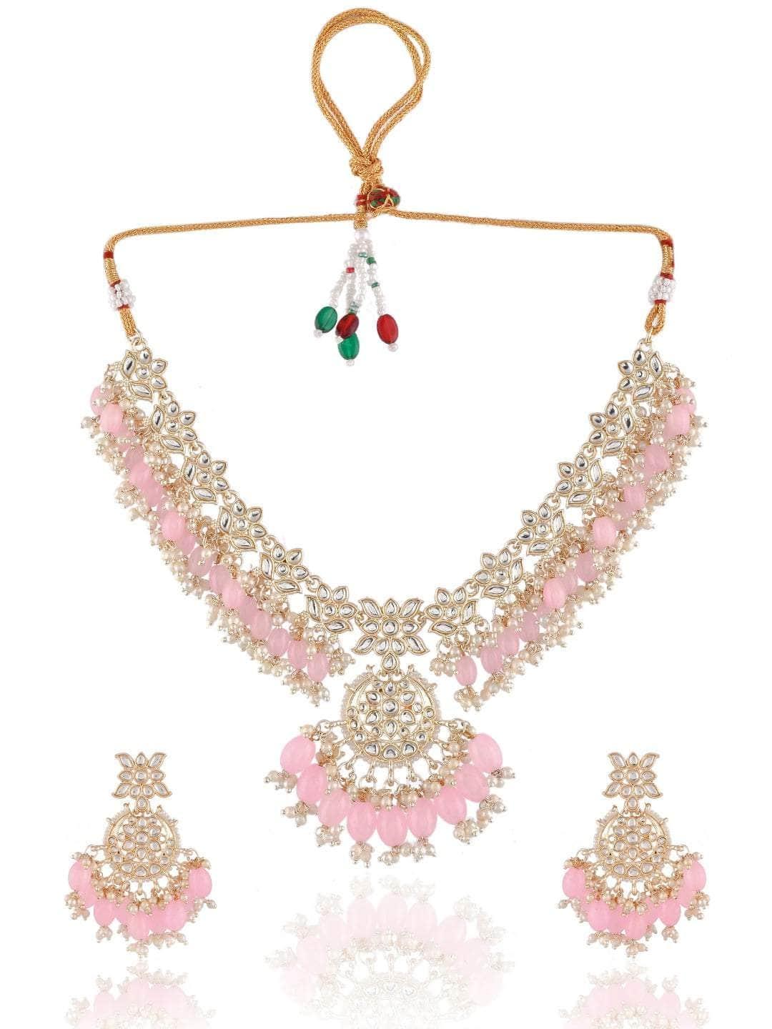 Ishhaara Prestigous Basra Cheed Bead Set Pink