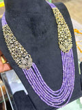 Ishhaara Kundan Long Beeded Necklace Set