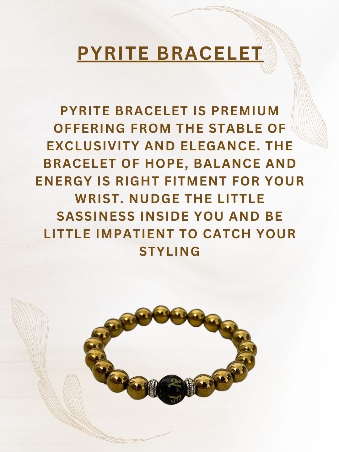 Ishhaara Pyrite Bracelet