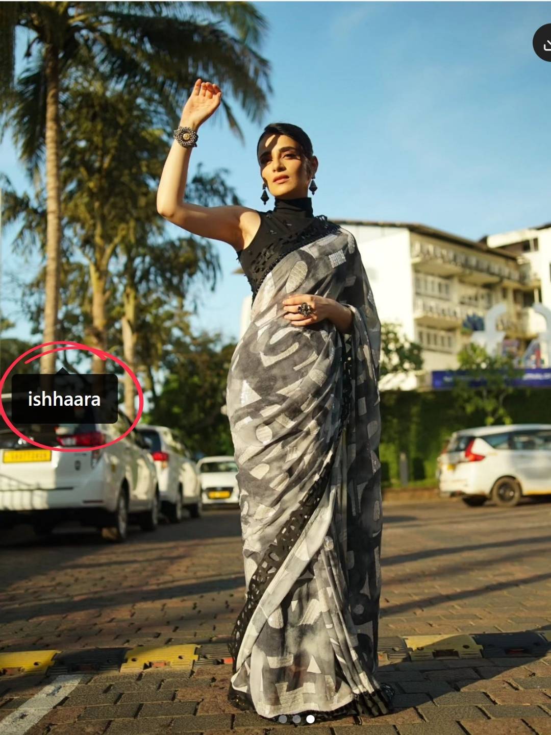 Ishhaara Radhika Madan In Oxidised Komudi Multy Bracelet