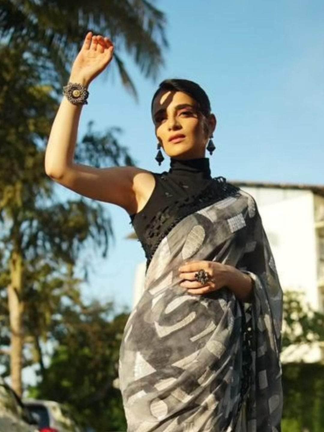 Ishhaara Radhika Madan In Oxidised Komudi Multy Bracelet