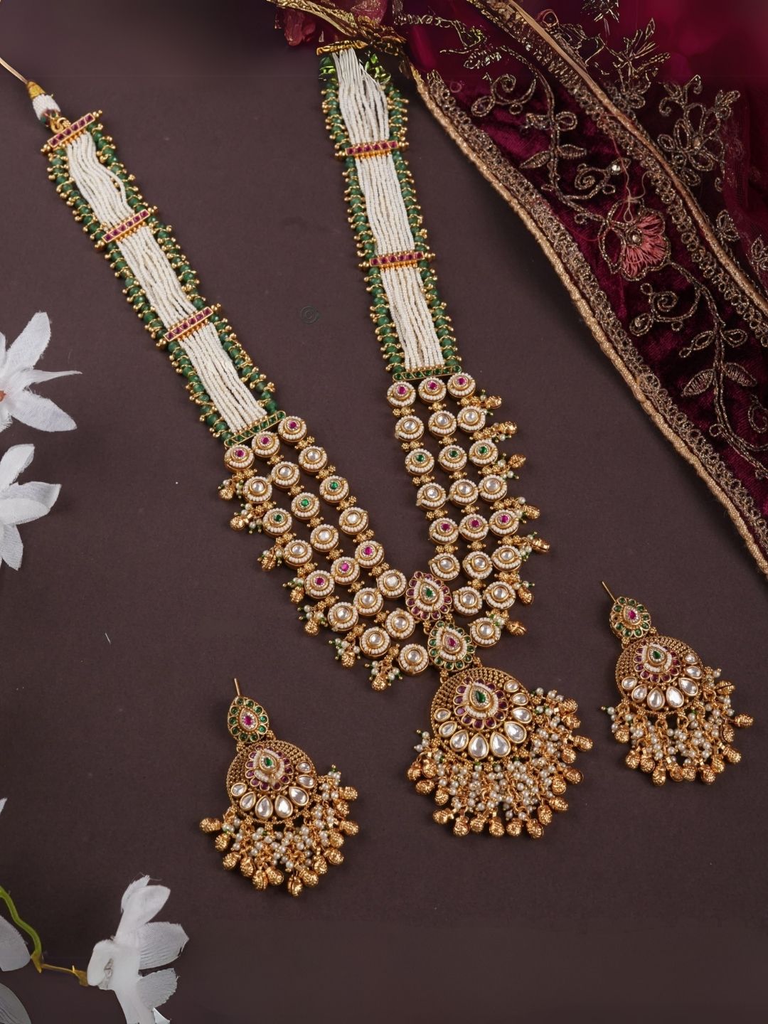 Ishhaara Rajwadi Mala Pendant Set
