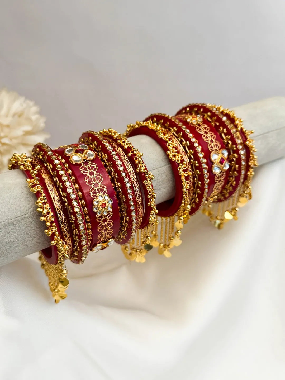 Rajwadi Style Bridal Kada Chooda Set