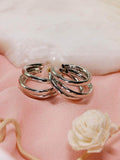 Ishhaara Rakul Singh Preet In Triple Hoop Earrings Silver