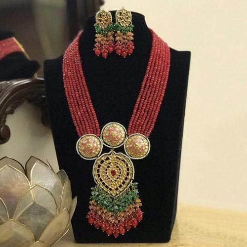 Ishhaara 3 Meena Round Kundan Drop Onex Set