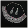 Ishhaara Ad Edgy Necklace And Earing Set