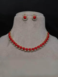 Ishhaara Beaded Choker Necklace Set